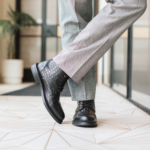 The Rome Boot in Black Croco - Image 2