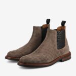 The Glen Boot in Taupe Croco - Image 2