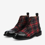 The Jack Dress Boot in Red Plaid - Image 2