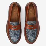 The Jack Penny Loafer in Washed Denim Floral - Image 3