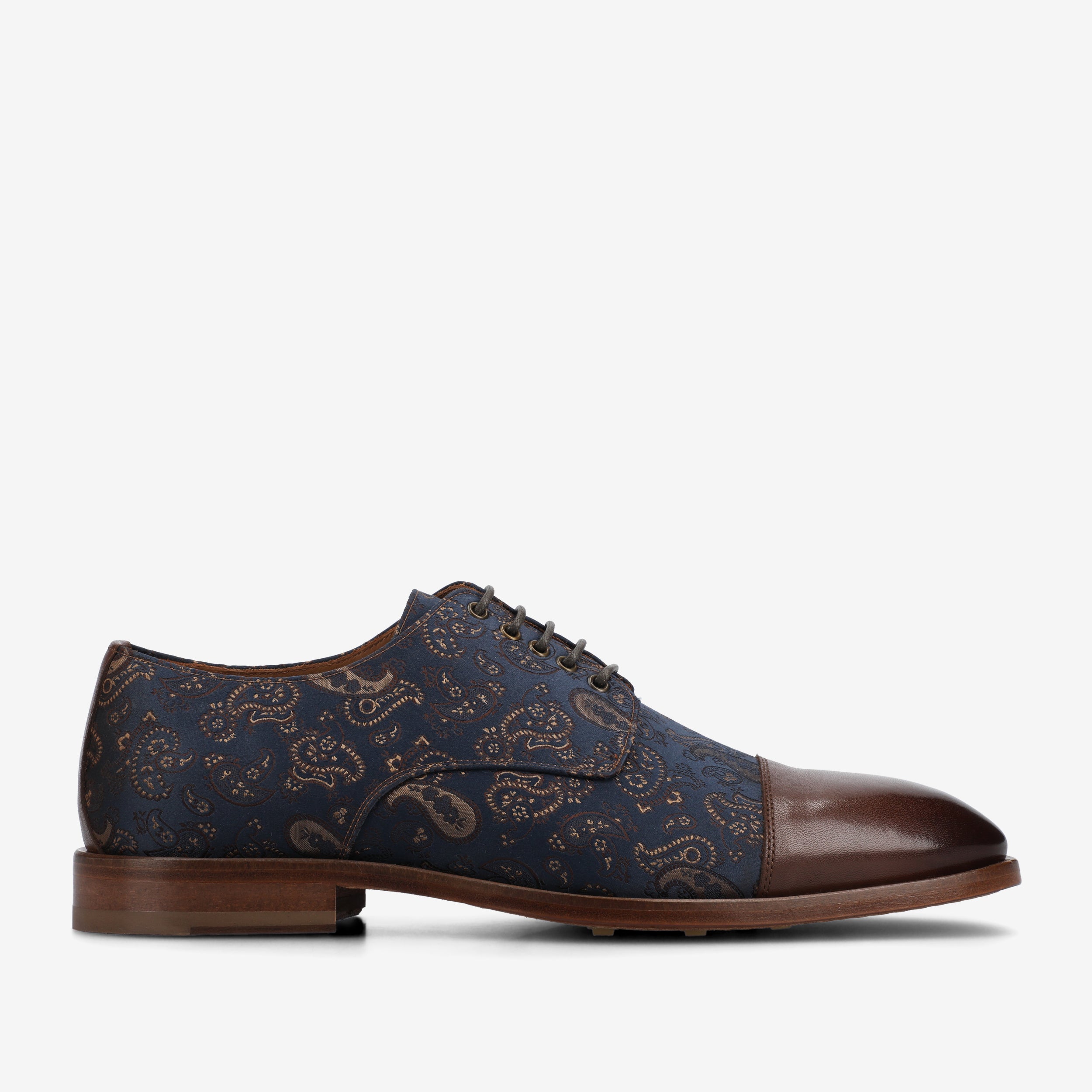 JACKSHOE-BRP_WEB1.jpg The Jack Oxford Shoe in Brown Paisley - Image 1