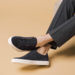 The James Sneaker in Navy - Image 2