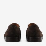 The Sterling Penny Loafer in Brown Floral Suede - Image 5