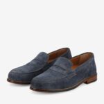 The Sterling Penny Loafer in Washed Blue Suede - Image 3