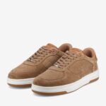The Rapido Low-Top Sneaker in Taupe Suede - Image 2