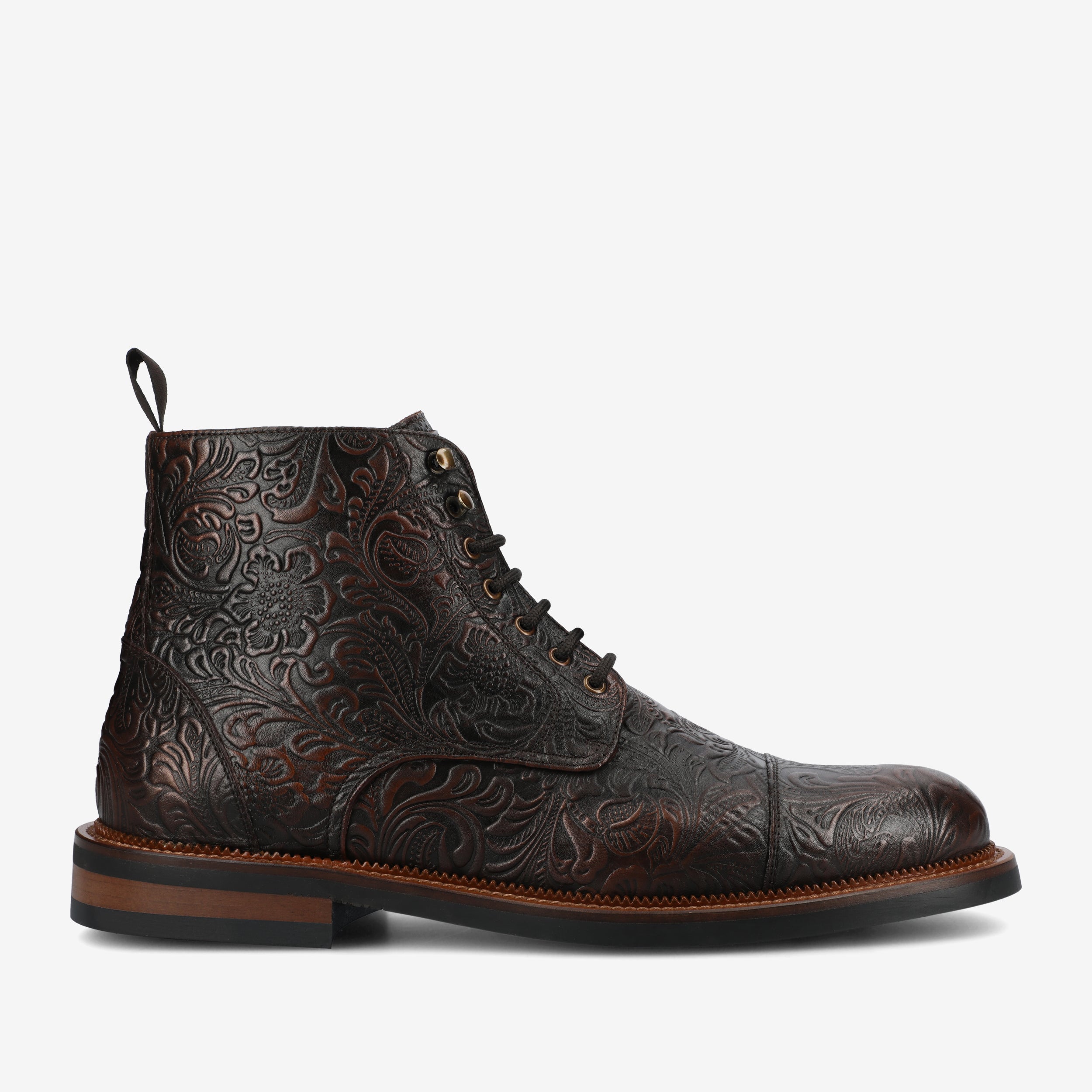 ROME-BRF_WEB1.jpg The Rome Boot in Brown Floral - Image 1