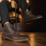 The Rome Boot in Brown Croco - Image 4