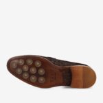 The Russell in Chocolate Floral Suede - Image 8